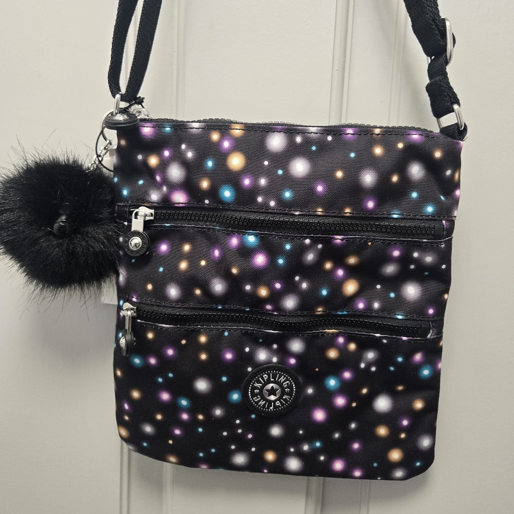 Kipling Women's Keiko Crossbody Mini Bag Lightwright Bright Dots